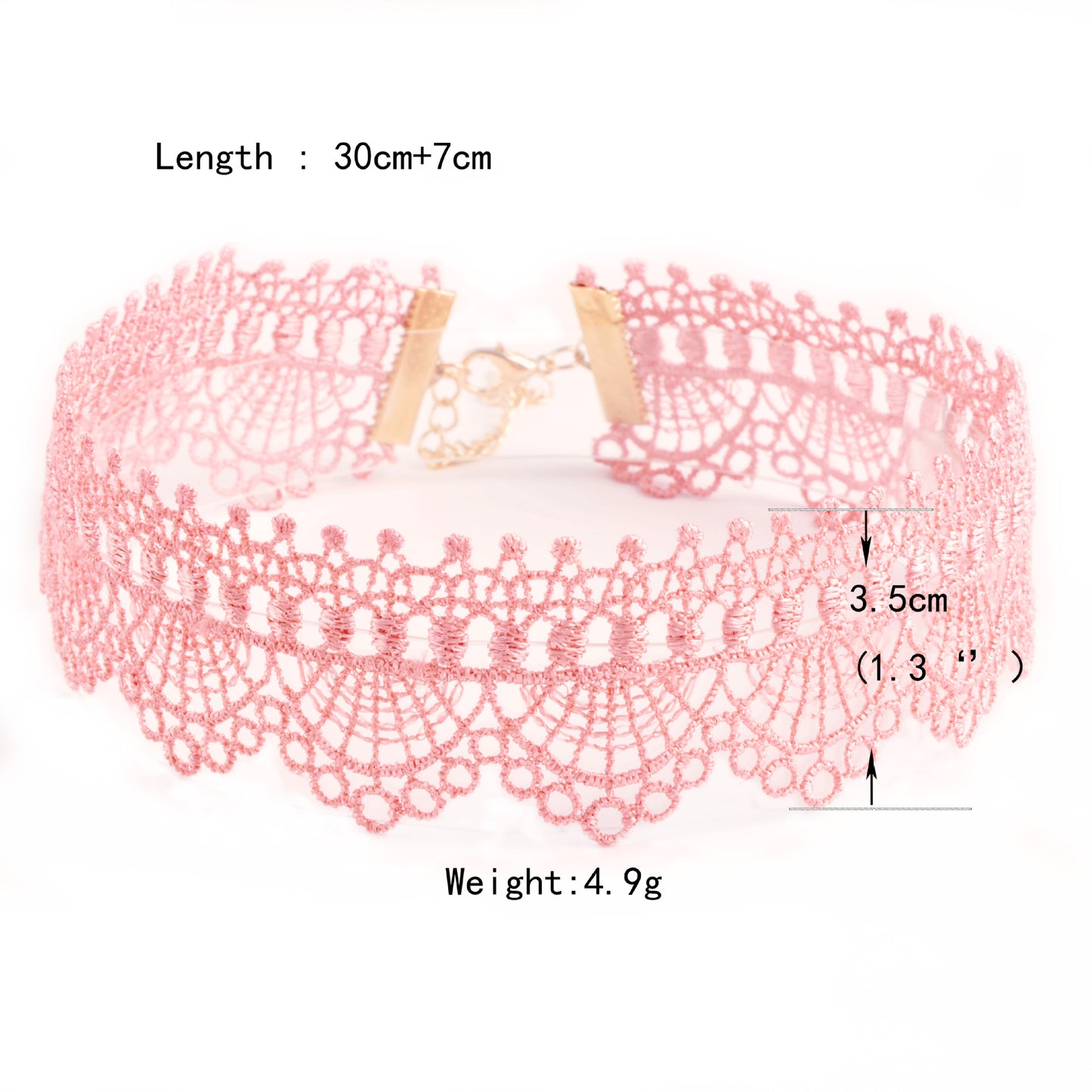 Popular Hollow Color Lace Clavicle Chain Neck Collar