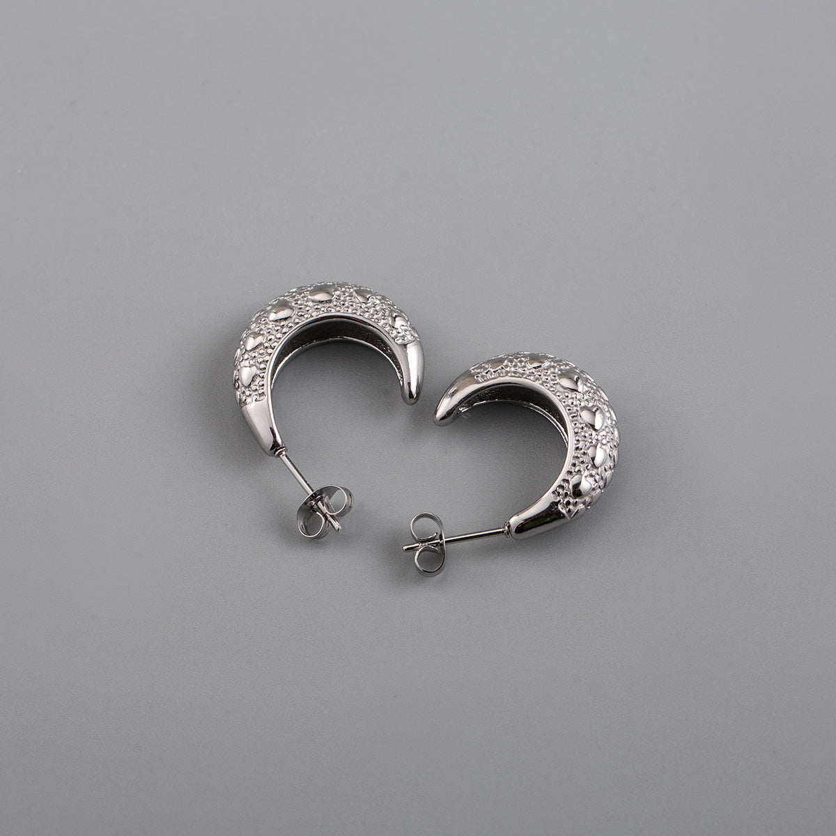 Women's Vacuum Electroplating Water Drop Ear Geometric Round Elegant Earrings