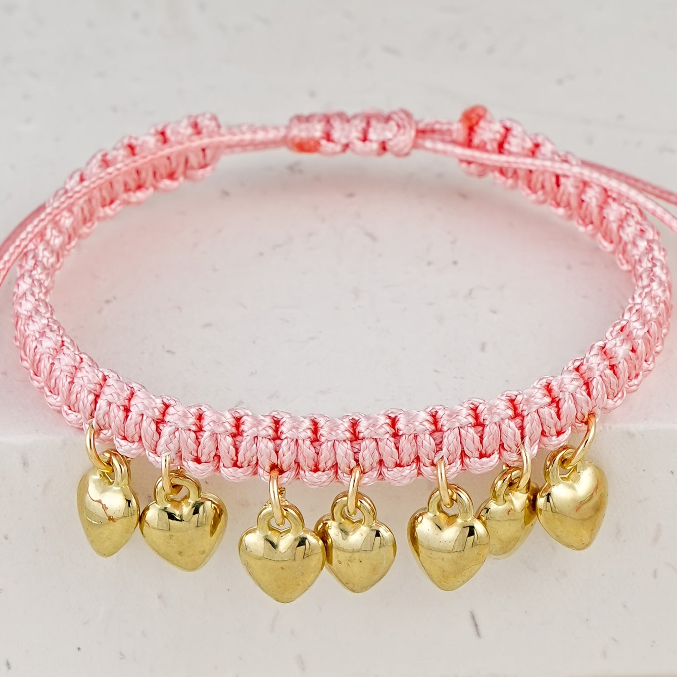 Pink Love Hand Woven Rope Minimalist Bracelets