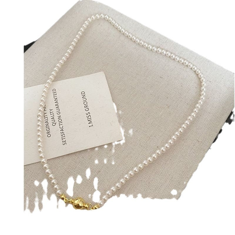Pearl Twin Clavicle Chain Light Luxury Necklaces