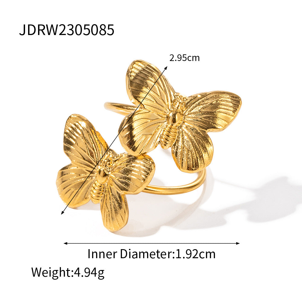 Gold Butterfly Suit Series Medieval Special Rings