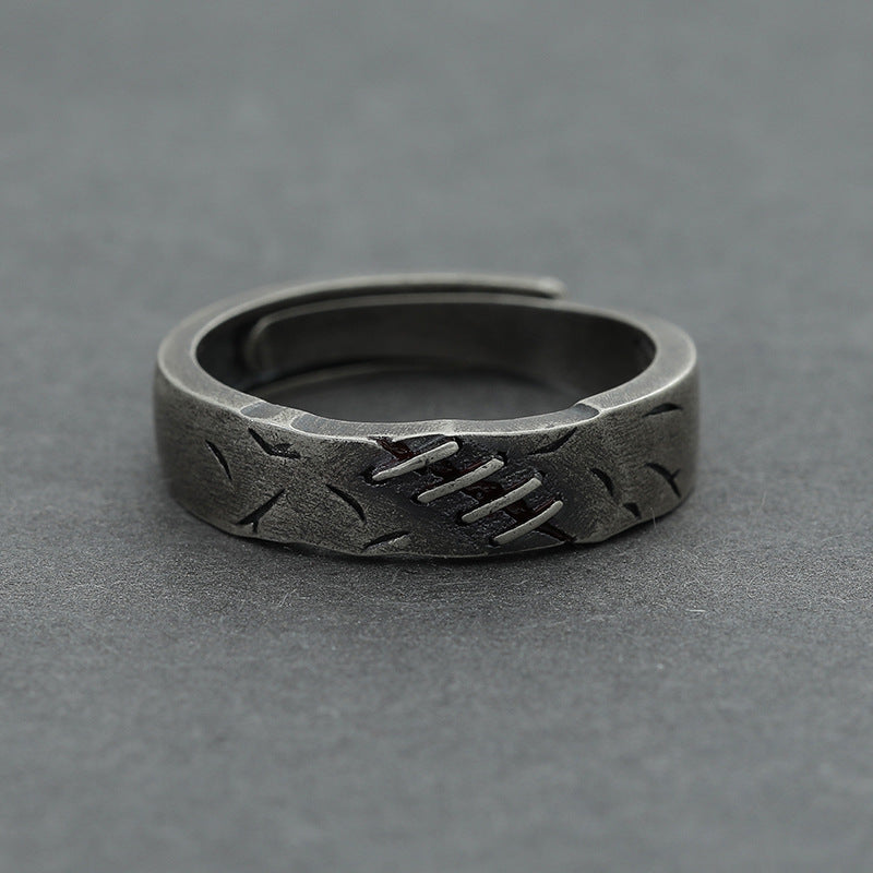 Song Scar Vintage Couple Sier Plated Rings