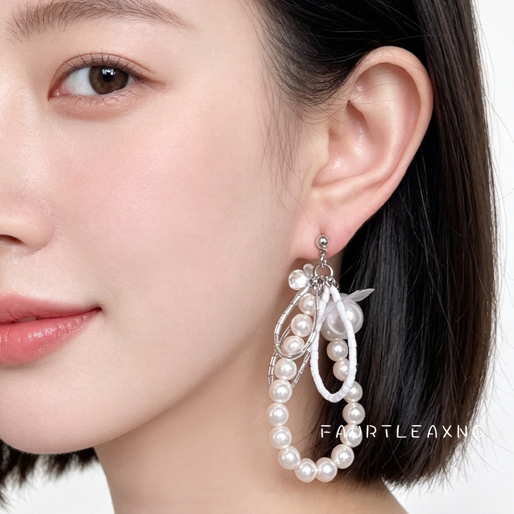 Model Style Fashion High-grade Handmade Geometric Flower Elegant Rings