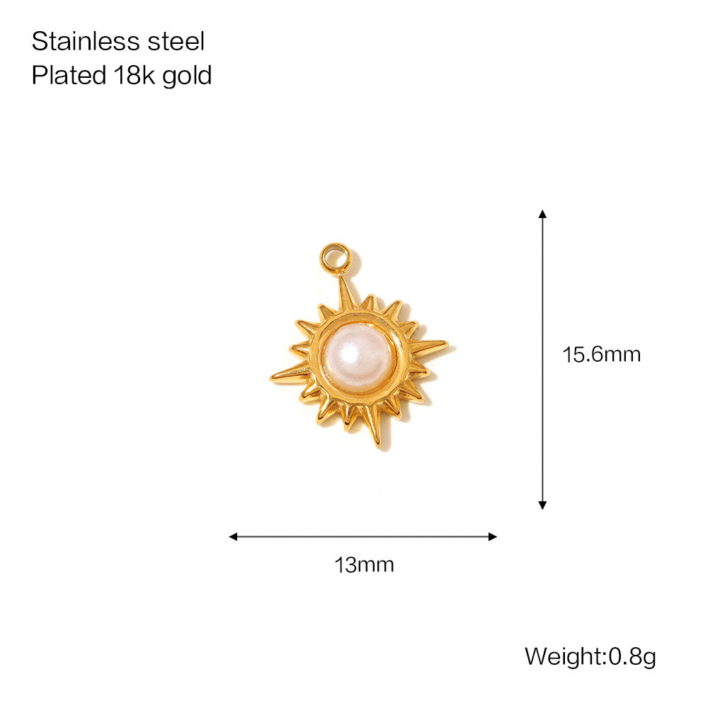 Versatile Women's Stainless Steel Gold-plated Bow Jewelry Accessories