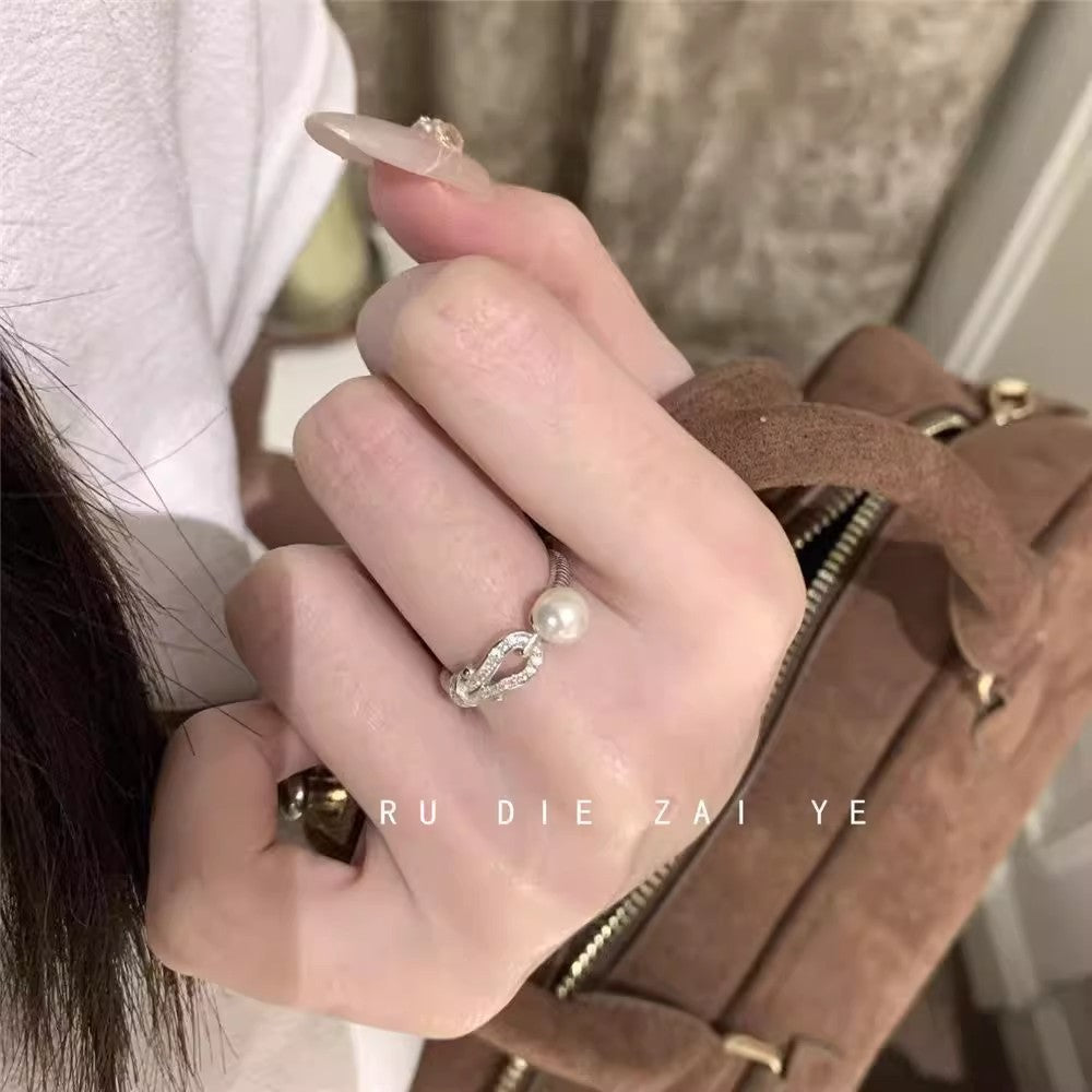 Female Style Design Affordable Luxury Fashion High-grade Open Ring