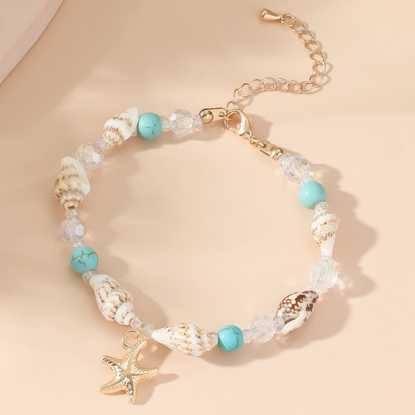Women's Five Small Flower Five-pointed Star Pull Bracelet