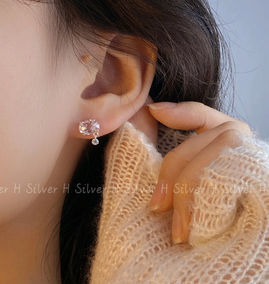 Sterling Sier Refreshing Beautiful Zircon Light Necklaces