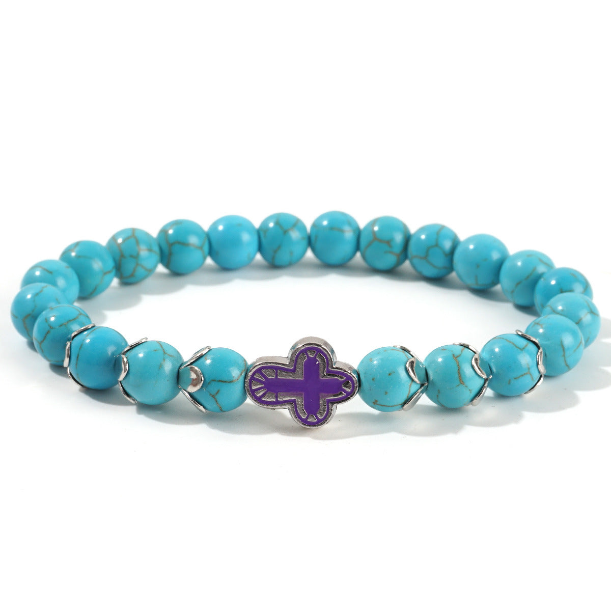 Women's Turquoise Cross Niche Design High-grade Simple Bracelets