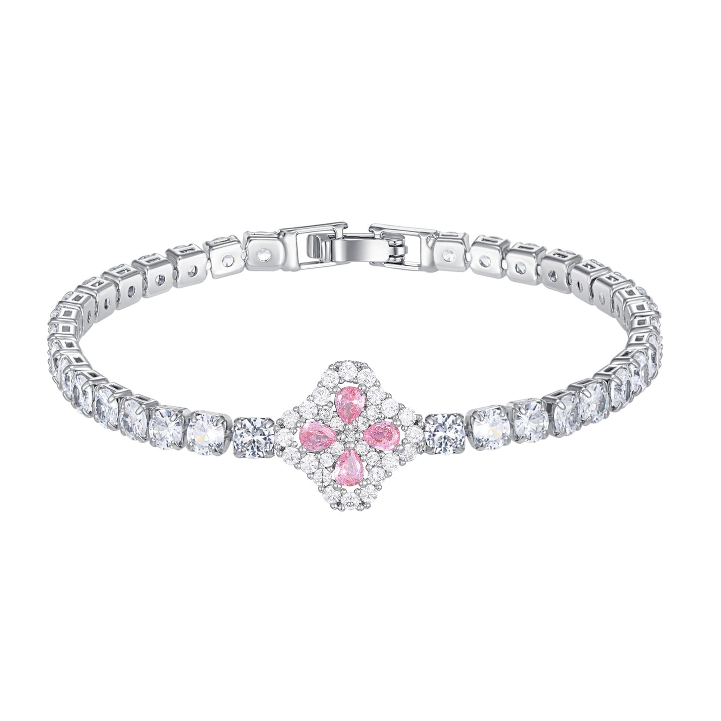 Zircon Clover Female Sweet High Sense Bracelet