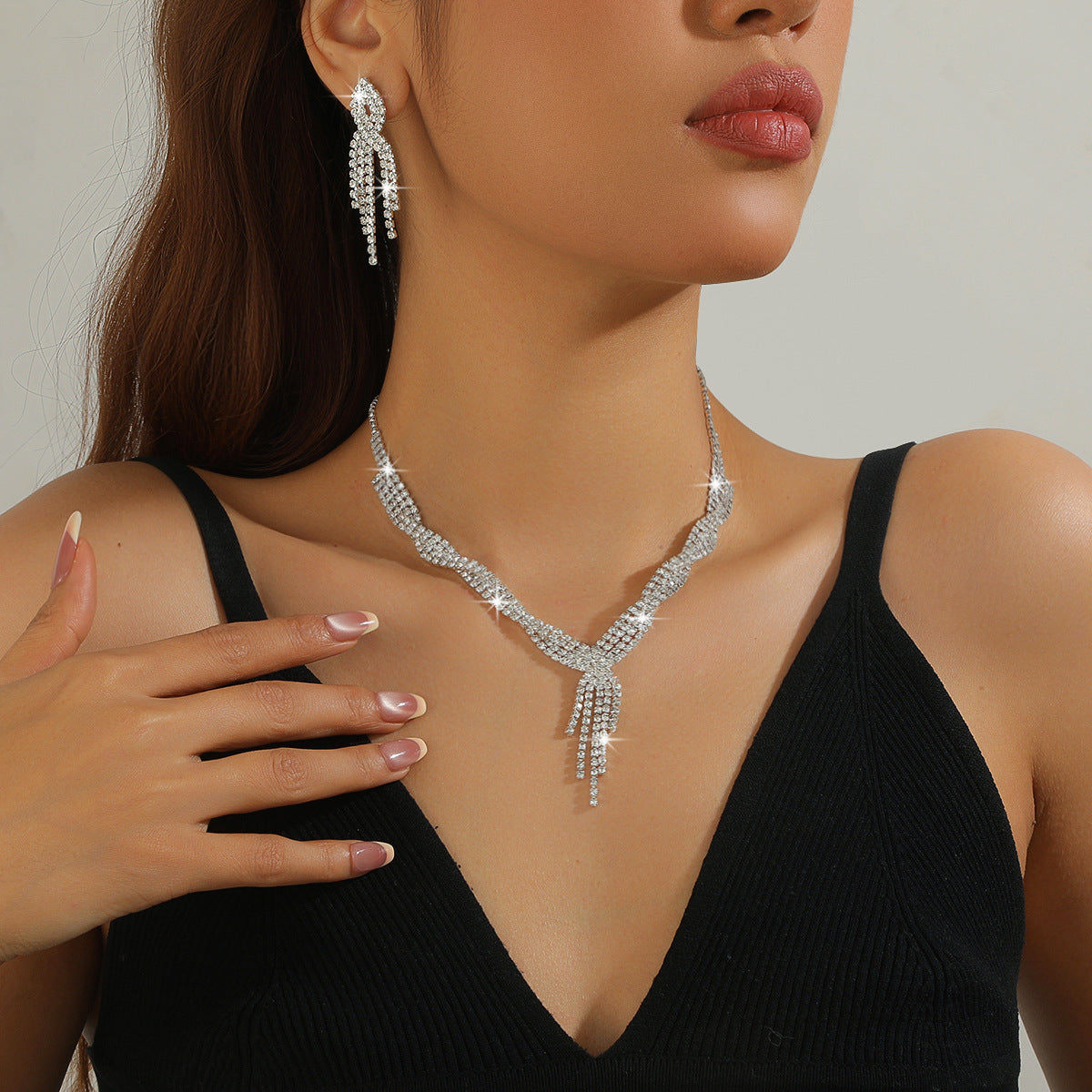 Women's Bridal Chain Wedding Banquet Dress For Necklace