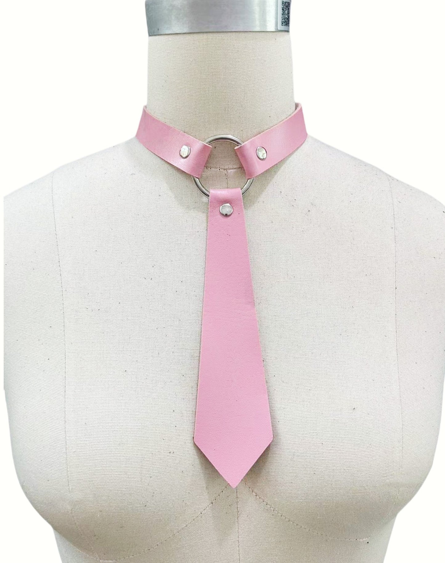 Fashion Personality Leather Bondage Tie Punk Collar