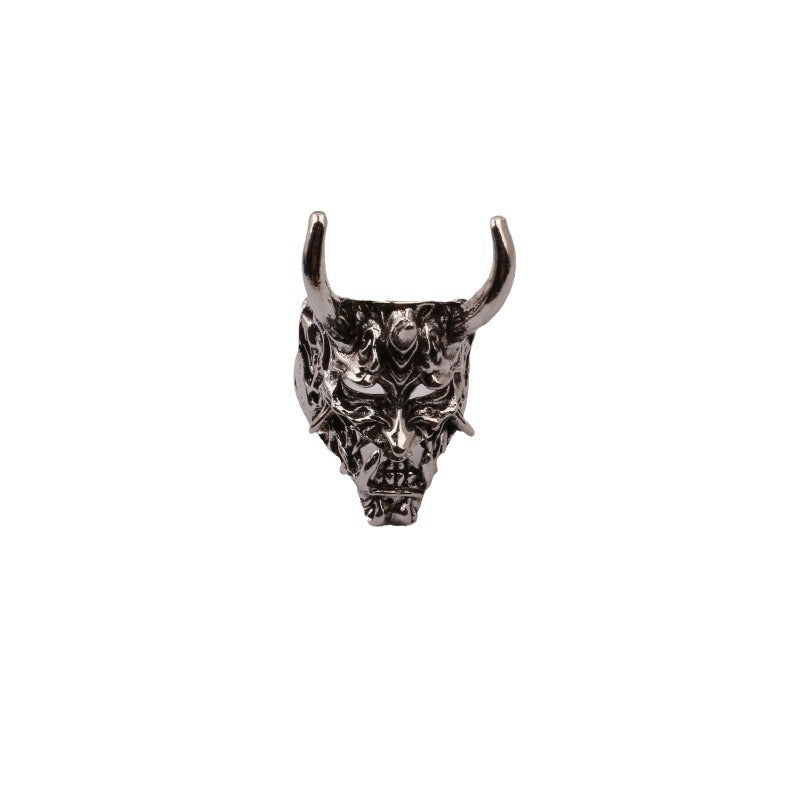 Distressed Ghost Mask Street Boys Punk Trendy Ring