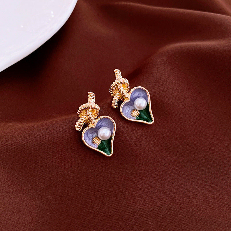 Women's Jardin Monet Light Luxury High-grade Niche Earrings