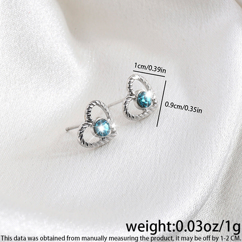 High-grade Fashionable Versatile Micro Diamond Butterfly Earrings