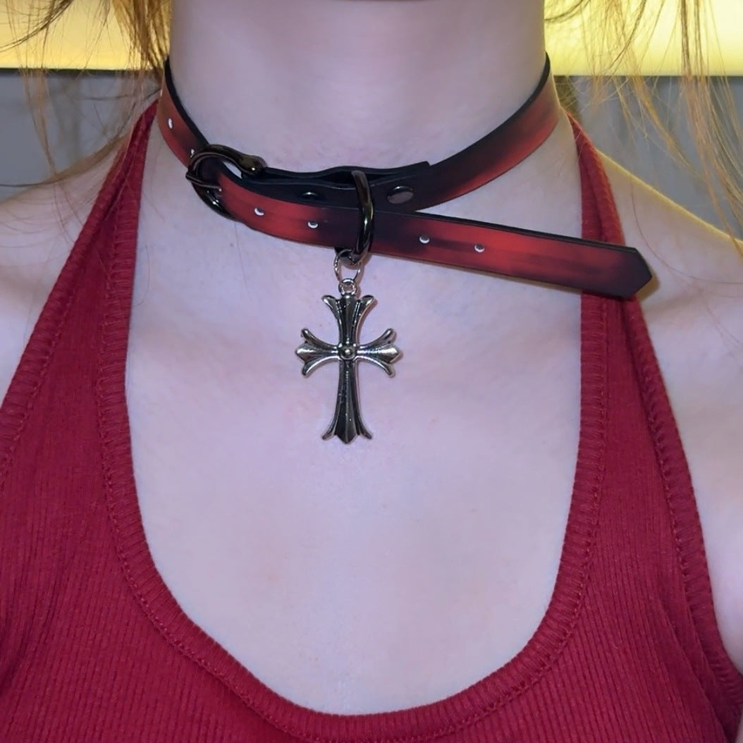 Women's Warm Color Changing Leather Hot Senior Clavicle Collar