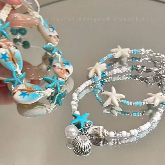 Blue Shell Starfish Female Spring Island Bracelet