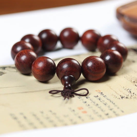Women's & Men's Red Jasper Mud Material Indonesia Real Venus Lobular Rosewood High Bracelets