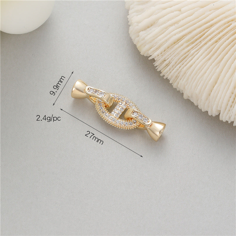 Glamorous Elegant Pearl Buckle Connection Closing Jewelry Accessories