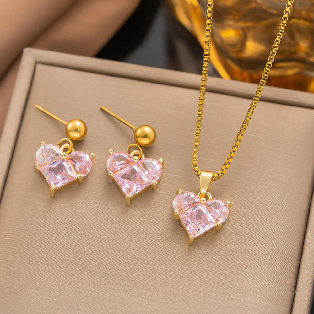 Female Sweet Clavicle Chain High Sense Valentine's Day Rings
