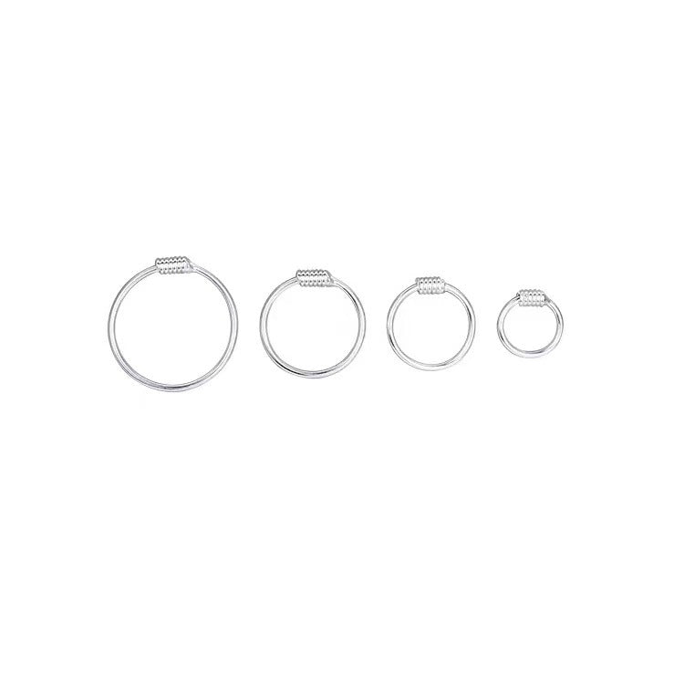 Women's & Men's Sterling Sier Simple For Graceful Thread Earrings