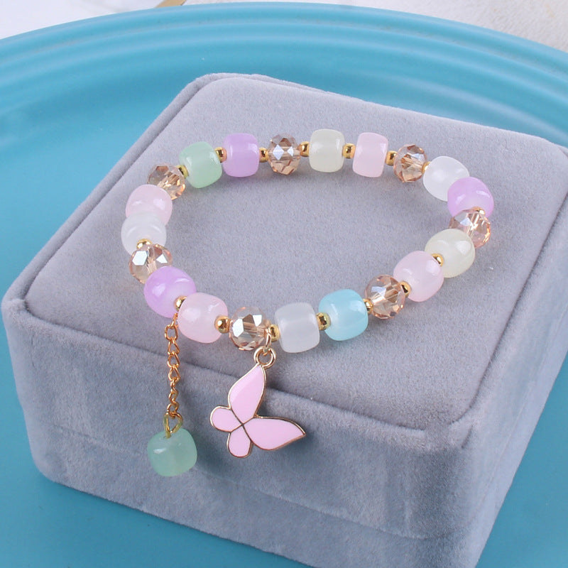 Women's Butterfly Crystal Simple Fashion Colorful Fresh Stall Will Bracelets
