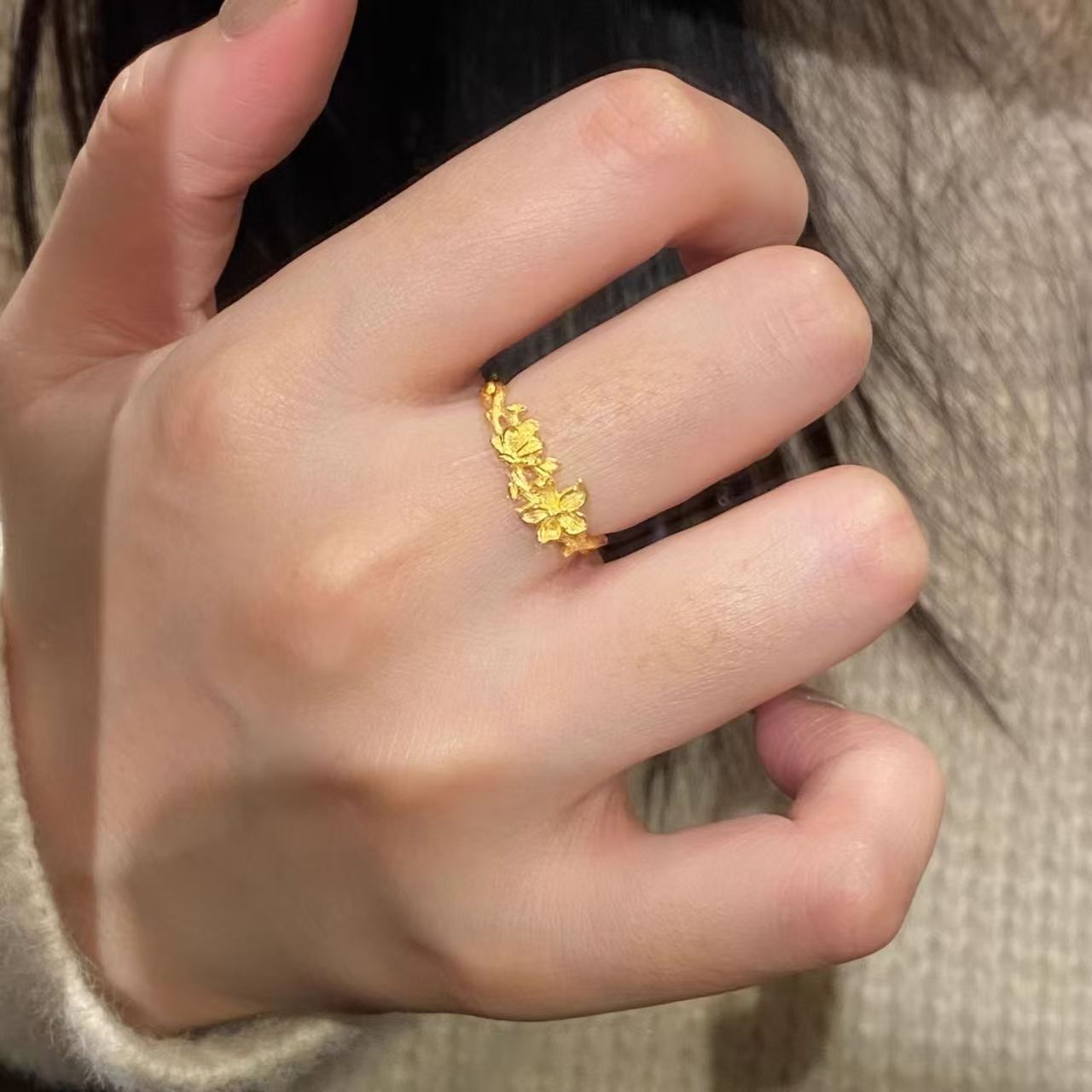 Love Of Butterfly Vintage Gold High-grade Rings