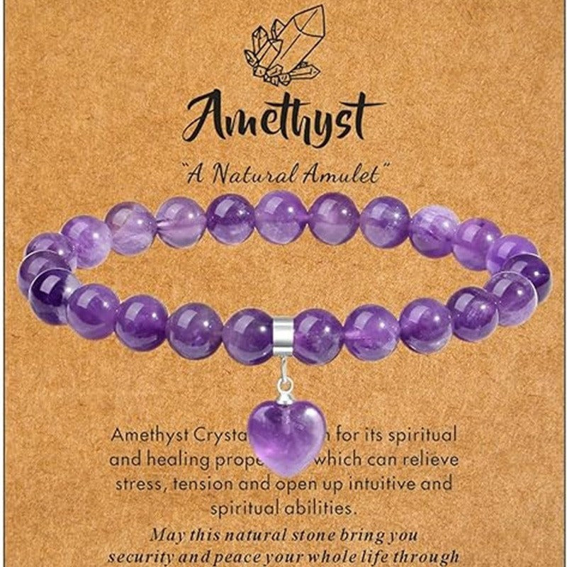 Women's & Men's Elastic String Beaded Love Creative Gifts Bracelet