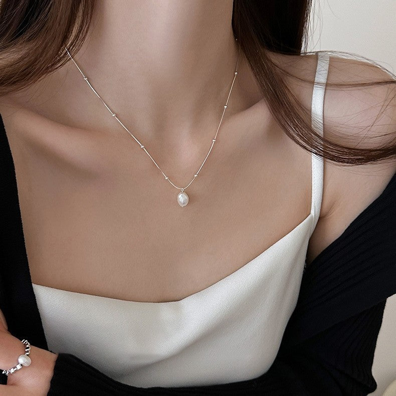 Luxury Minority Design Sense Short Pearl Elegant High Necklace