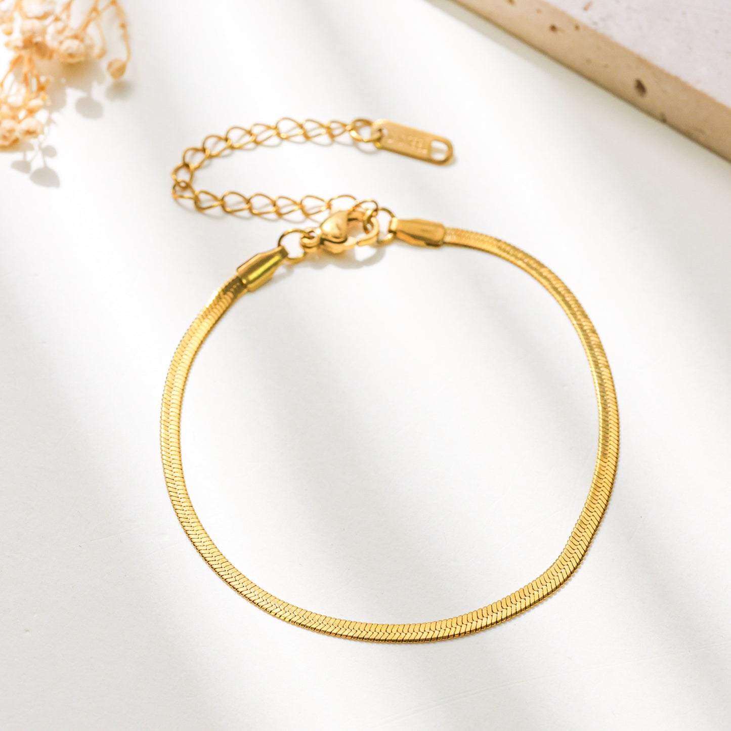 Stainless Steel Blade Chain Like Flat Bracelets