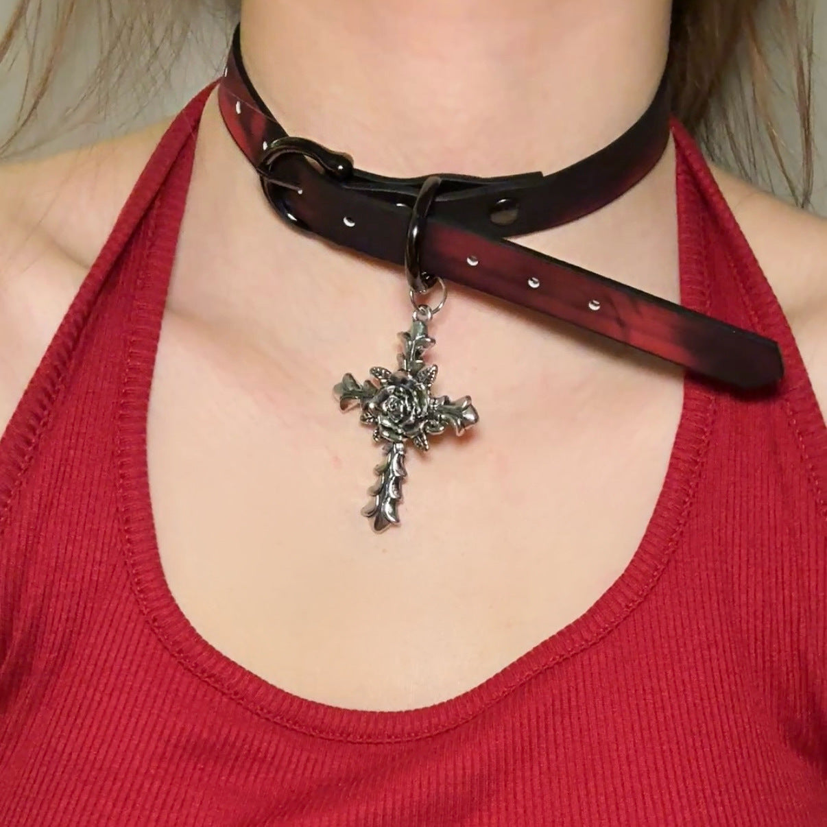 Women's Warm Color Changing Leather Hot Senior Clavicle Collar
