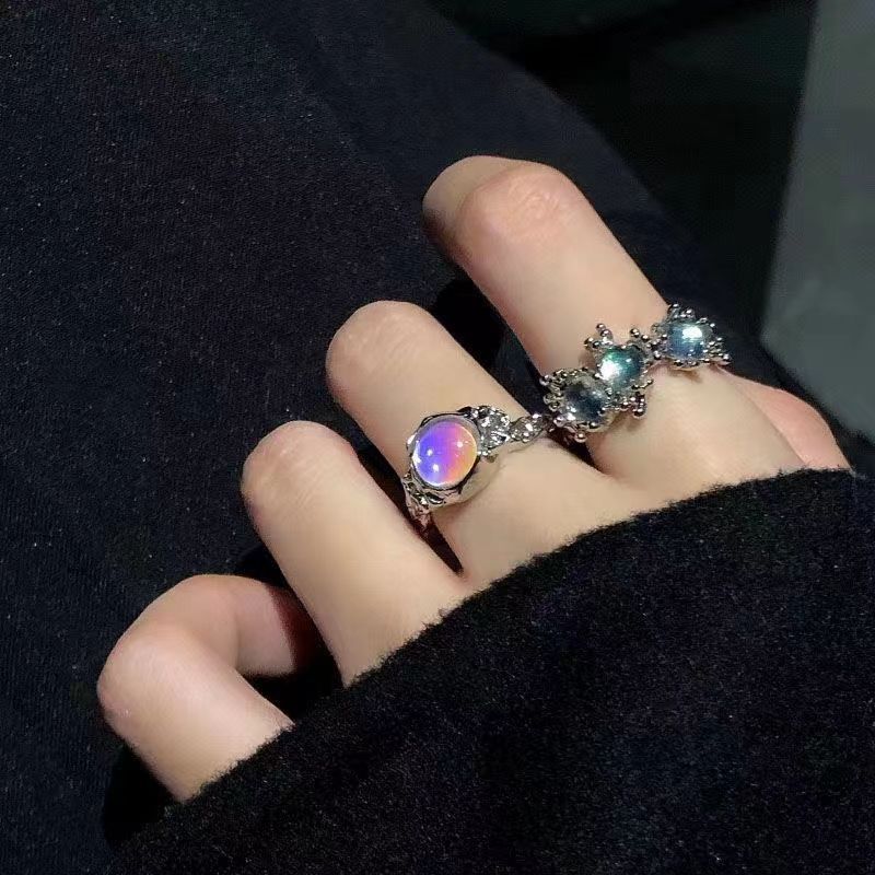 Women's Cat's Eye For Design Graceful Fashionable Irregular With Ring