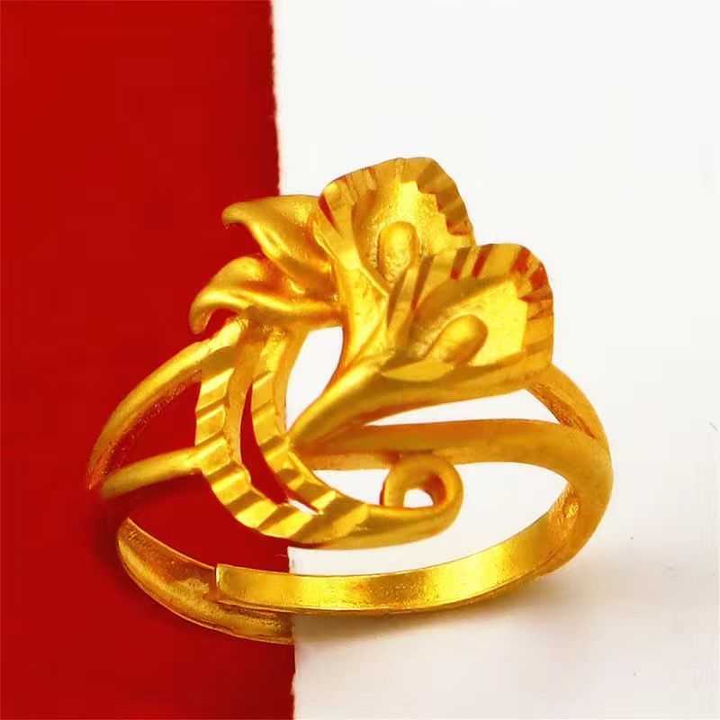 Female Imitation Accessories Lily Bow Simple Jewelry Stall Rings