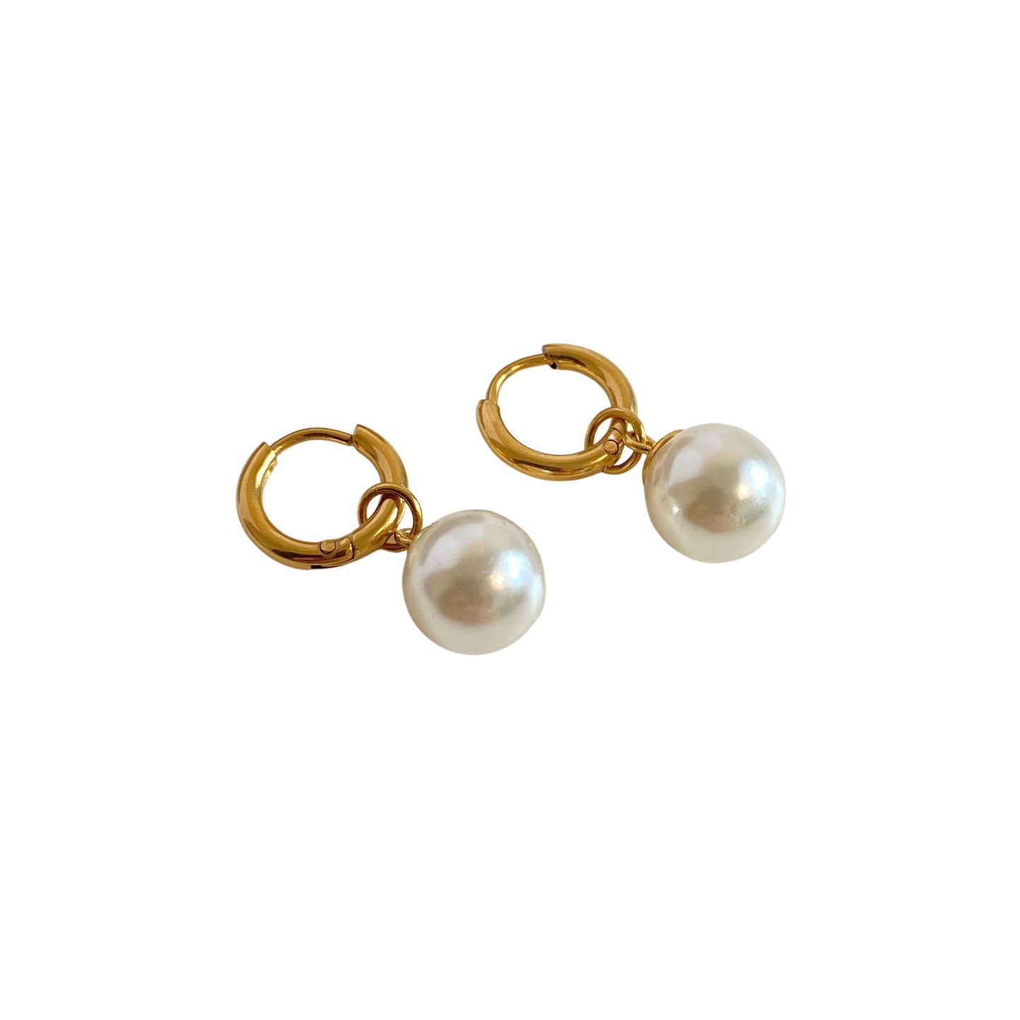 Titanium Steel Gold Plated Simple Ear Clip Trendy Light Earrings
