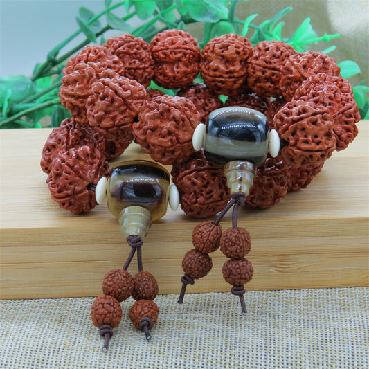 Bone Beeswax Five Faces Bodhi Seed Buddha Bracelets