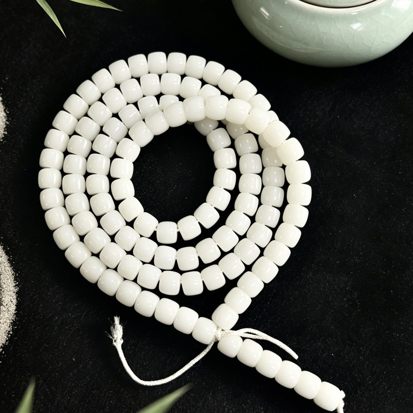 Pcs Apple Round Barrel Beads Straight Cut Seed Crafts Buddha Bracelet