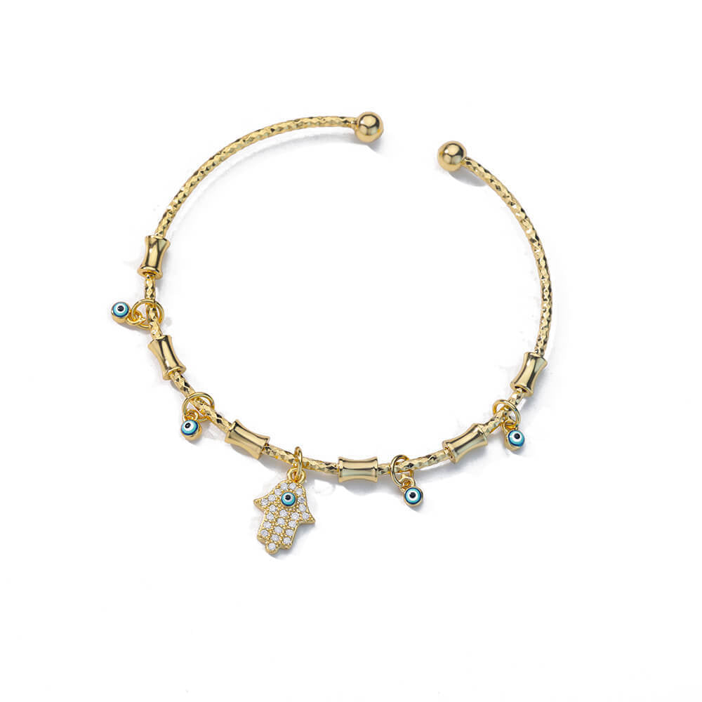 Women's Eye Gold Personality Creative Opening Adjustable Bracelets