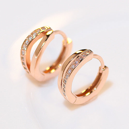 Ear Simple Clip Female Sier Needle No Earrings
