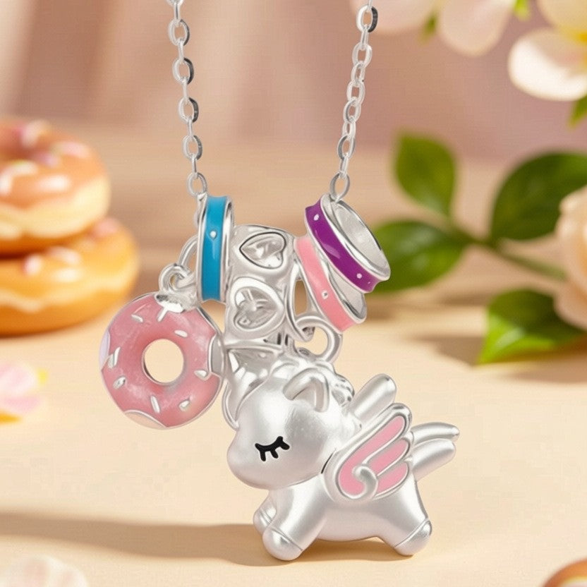 Enamel Sweet Dream Female Affordable Luxury Style Macaron Cute Necklace