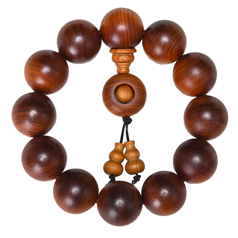 Thuja Mature Material Black Oil Buddha Beads High Density Bracelet