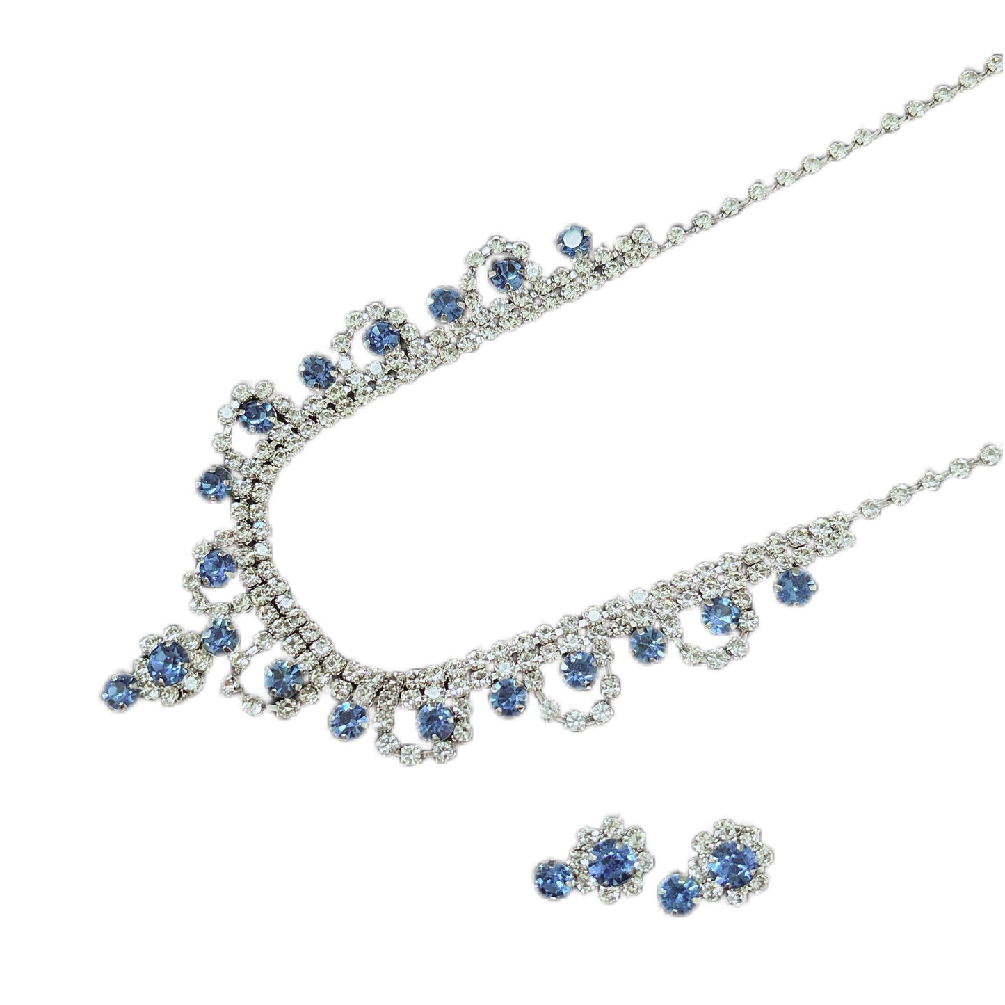 Women's Water Drop Suite Wedding Bridal Full Diamond Formal Jewelry Set